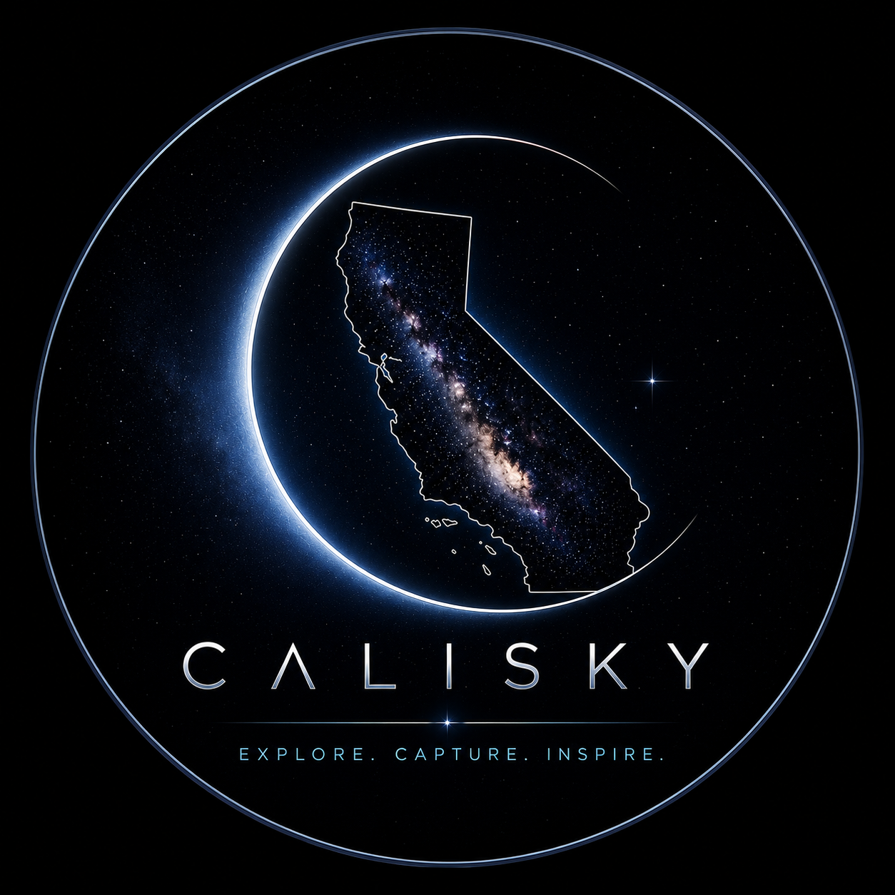 CaliSky emblem with the California silhouette and Milky Way